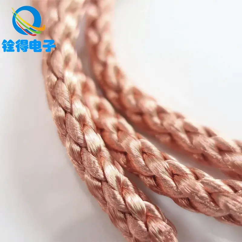 Fil tressé flexible solide rond